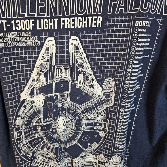 Star Wars Millennium Falcon t shirt - Picture 5 of 6